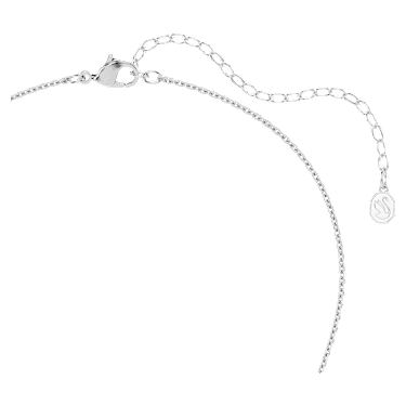 Sublima Hänge, Rundslipad, Vit, Rodiumpläterad - Swarovski, 5738246