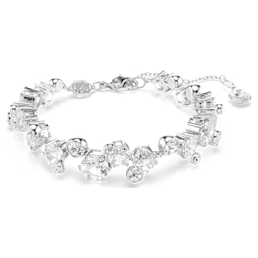 Constella set, Mixed cuts, White, Rhodium plated - Swarovski, 5738285