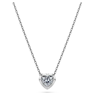 Přívěsek Eternity, Laboratorně pěstované diamanty 0,5 ct tw, Tvar srdce, Sterlingové stříbro - Swarovski, 5738609
