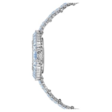 Matrix octagon 腕表, 长方形切割, 金属手链, 蓝色, 不锈钢 - Swarovski, 5739632