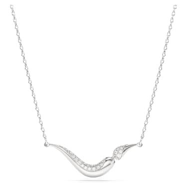Collier Swarovski Classica, Taille ronde, Blanc, Argent 925 - Swarovski, 5740342