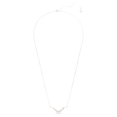 Swarovski Classica 項鏈, 圓形切割, 白色, 925 銀 - Swarovski, 5740342