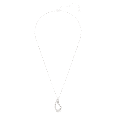 Wisiorek Swarovski Classica, Szlif okrągły, Długi, Biały, Srebro próby 925 - Swarovski, 5740344