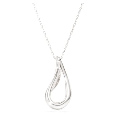 Wisiorek Swarovski Classica, Szlif okrągły, Długi, Biały, Srebro próby 925 - Swarovski, 5740344