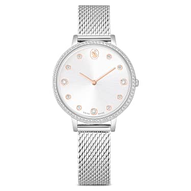 Clarica ウォッチ, スイス製, メタルブレスレット, シルバー系, ステンレス鋼 - Swarovski, 5740971