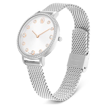 Clarica ウォッチ, スイス製, メタルブレスレット, シルバー系