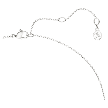 Swarovski Classica Y 字形鏈墜, 圓形切割, 白色, 925 銀 - Swarovski, 5741221