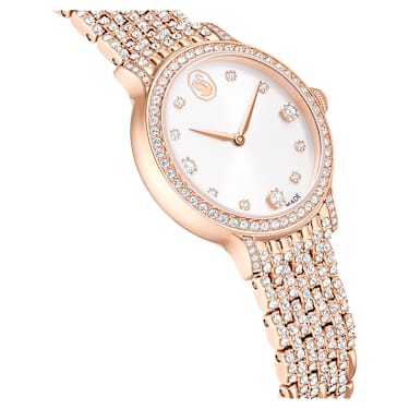 Imber 手錶, 瑞士製造, 金屬手鏈, 玫瑰金色調, 玫瑰金色潤飾 - Swarovski, 5741227