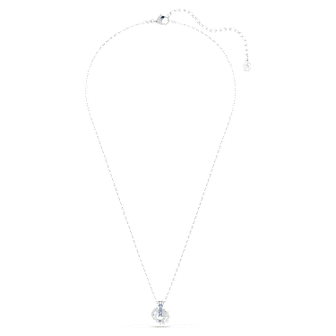 Connexus 链坠, 仿水晶珍珠, 混合切割, 蓝色, 镀铑 - Swarovski, 5741331