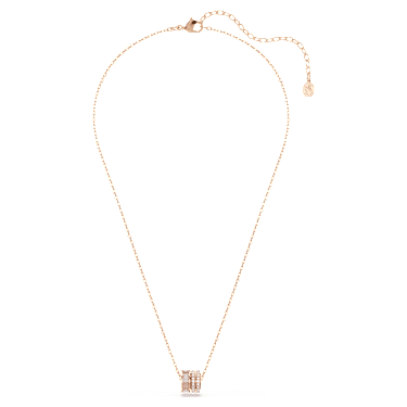 Connexus pendant, Mixed cuts, Pink, 18K rose gold finish - Swarovski, 5741332
