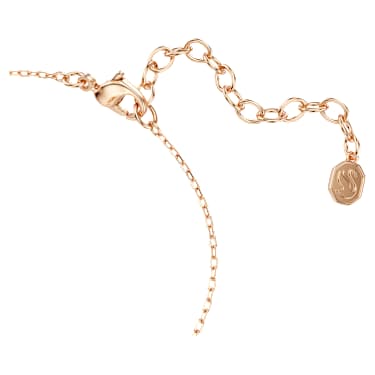 Connexus 手链, 仿水晶珍珠, 混合切割, 粉红色, 镀玫瑰金色调 - Swarovski, 5741336