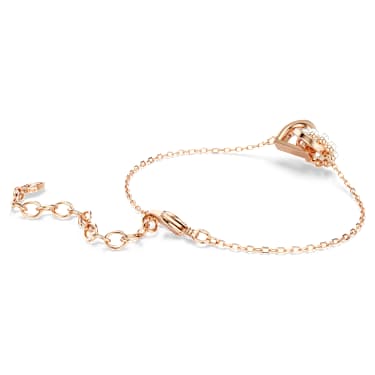 Connexus 브레이슬릿, 크리스털 펄, 믹스 컷, 크리스털 펄, 핑크, 18K 로즈 골드 피니시 - Swarovski, 5741336