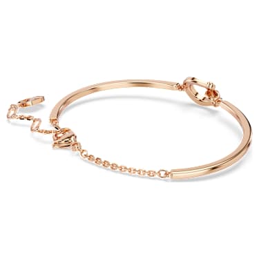 Symbolica Armreif, Pavé, Hufeisen, Weiß, 18K Roségoldbeschichtet - Swarovski, 5741461