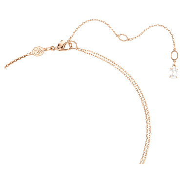 Symbolica pendant, Pavé, Horseshoe, White, Rose gold-tone plated - Swarovski, 5741462