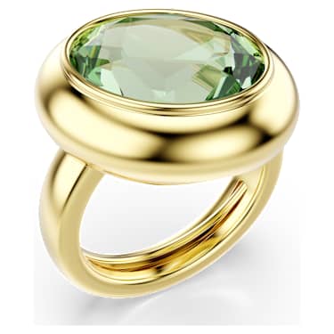 Gema motif ring, Set (3), Multicolored, 18K gold finish - Swarovski, 5741583