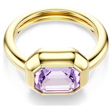 Gema แหวนลวดลาย, เซ็ต (3), หลากสี, เคลือบโทนสีทอง - Swarovski, 5741583