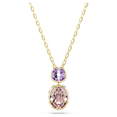 Chroma hanger, Verschillende slijpvormen, Meerkleurig, Goudkleurige toplaag - Swarovski, 5741586