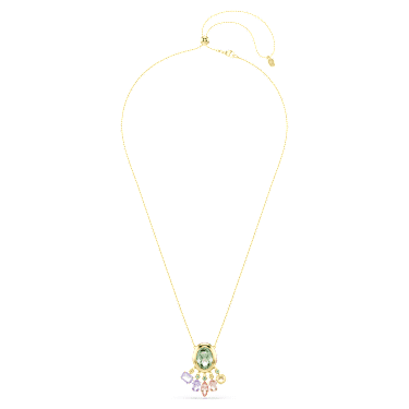 Obesek Gema, Mešani rezi, Viseči kristali, Večbarven, V videzu 18-karatnega zlata - Swarovski, 5741587
