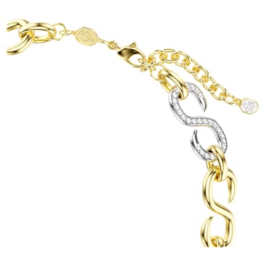 Dextera Kolye, Yuvarlak kesim, Zincir, Beyaz, Karışık metal yüzey - Swarovski, 5741795