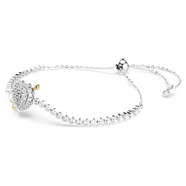 Bracelet Idyllia, Tailles variées, Cœur avec flèche, Blanc, Métal rhodié - Swarovski, 5742022