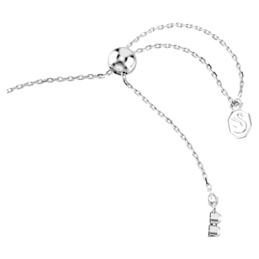 Idyllia Bileklik, Karışık kesimler, Oklu kalp, Beyaz, Rodyum kaplama - Swarovski, 5742022