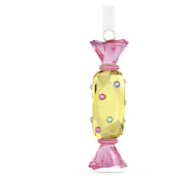 Holiday Cheers Dulcis 糖果挂饰，黄色 - Swarovski, 5742102