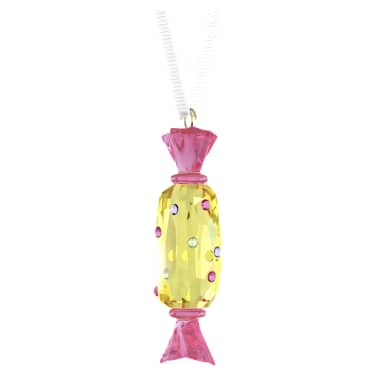 Holiday Cheers Dulcis キャンディー オーナメント イエロー | Swarovski