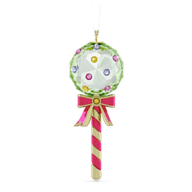 Holiday Cheers Dulcis 棒棒糖挂饰，绿色 - Swarovski, 5742104
