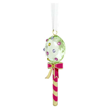 Holiday Cheers Dulcis 棒棒糖挂饰，绿色 - Swarovski, 5742104