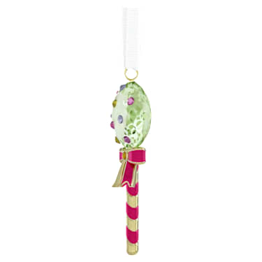 Holiday Cheers Dulcis 棒棒糖挂饰，绿色 - Swarovski, 5742104