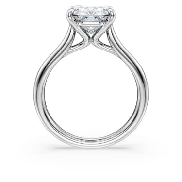 Anel solitário Eternity, Diamantes criados em laboratório 3.88 ct tw, Modelo octagonal, Ouro branco de 18 quilates - Swarovski, 5742191