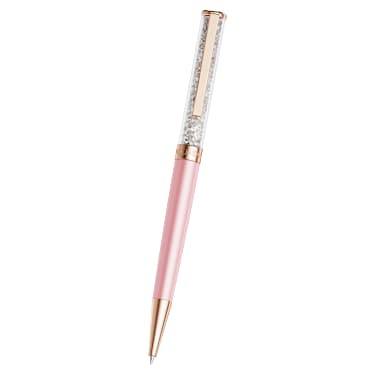 Stylo à bille Crystalline, Laqué rose, Finition or rose - Swarovski, 5742460