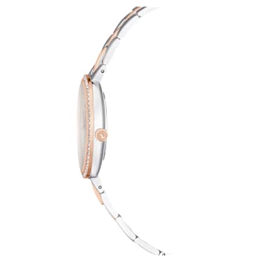 Hodinky Cosmopolitan, Vyrobeno ve Švýcarsku, Kovový náramek, Stříbrný odstín, Povrchová úprava použitím směsi kovů - Swarovski, 5742473