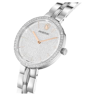 Cosmopolitan watch, Swiss Made, Metal bracelet, Silver tone, Stainless steel - Swarovski, 5742475