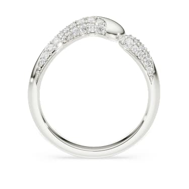 Ανοιχτό δαχτυλίδι Swarovski Classica, Στρογγυλή κοπή, Λευκό, Ασήμι - Swarovski, 5742580