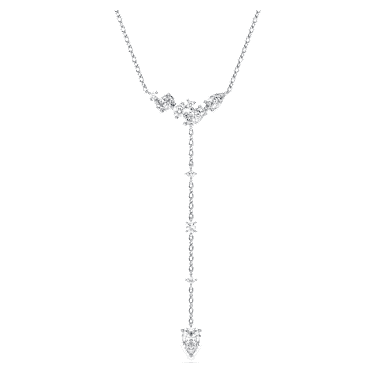 Galaxy Y字型ネックレス, ラボラトリー・グロウン・ダイヤモンド 0.7 ct tw, ミックスシェイプ, スターリングシルバー - Swarovski, 5742849