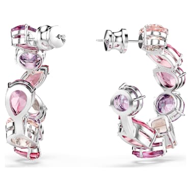Gema Kreolen, Rosa, Rhodiniert - Swarovski, 5742885