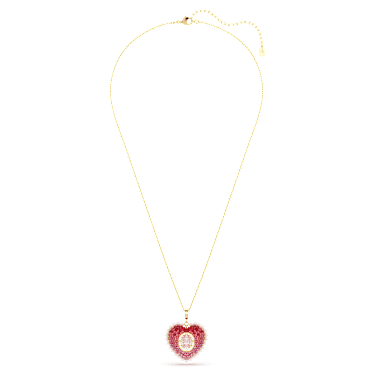 Idyllia Hänge, Blandade slipningar, Hjärta, Rosa, 18K guldfinish - Swarovski, 5742958