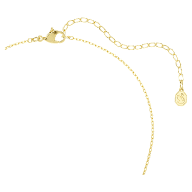 Lifelong Kolye, Yuvarlak kesim, Kalp, Beyaz, 18k altın rengi yüzey - Swarovski, 5743016