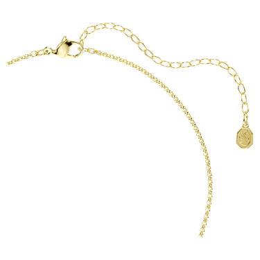 Colar Swarovski Remix, Lapidação redonda, Branco, Lacado a dourado - Swarovski, 5743027