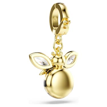 Charm Idyllia, Tallas mixtas, Abeja, Multicolor, Acabado en oro de 18 quilates - Swarovski, 5743132