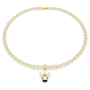 Idyllia 吊坠, 混合切割, 蜜蜂, 流光溢彩, 金色饰面 - Swarovski, 5743132