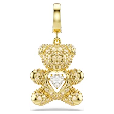 Talisman Idyllia, Tăieturi mixte, Urs de pluș, Finisaj din aur de 18k - Swarovski, 5743147