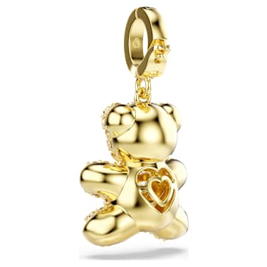 Charm Idyllia, Tailles variées, Ourson, Doré à l’or 18 carats (750/1000) - Swarovski, 5743147