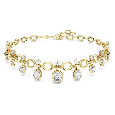 Octagon 项链, 总重 18.39 克拉培育钻石, 混合造型, 18K 金（黄色) - Swarovski, 5743351