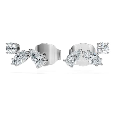 Galaxy Ohrstecker, Im Labor gezüchtete Diamanten 0,5 ct tw, Verschiedene Formen, Sterlingsilber - Swarovski, 5743357