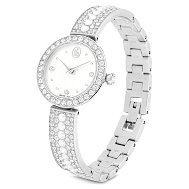 Matrix pearl bangle ウォッチ, スイス製, クリスタルを使った