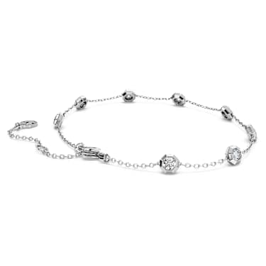 Bracelet Octagon, Diamants créés en laboratoire 0,8 ct tw, Forme ronde, Argent sterling - Swarovski, 5744540