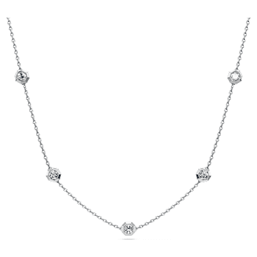Octagon สร้อยคอ, เพชรสังเคราะห์ 0.7 กะรัต, ทรงกลม, เงินสเตอร์ลิง - Swarovski, 5744556