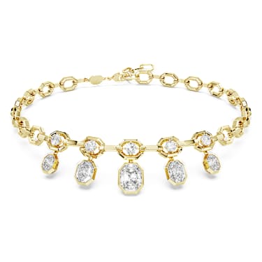 Collier Octagon, Diamants de synthèse 12,56 ct tw, Formes variées, Or jaune 18 carats - Swarovski, 5744815